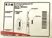EATON PIILLG Typ LG Plug In Interlock Kit For LG Frame Circuit Breaker 66A458801