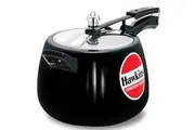 Hawkins 6.5 Litre Contura Black Pressure Cooker, Hard Anodised Inner Lid Cooker, Handi Cooker, Black (CB65)