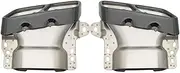 1Pair Quad Exhaust Tips Stainless Steel Compatible For Mercedes Compatible For AMG A45 W176 CLA45 C117 2013-2018 Car Accessories(Black)