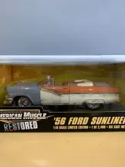 1/18 1956 FORD SUNLINER 1 OF 2499 LIMITED EDITION RESTORED ERTL