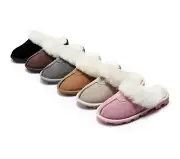 UGG Men's Women's Slippers — Anti-Slip Fluffy Fur Indoor/Outdoor Slippers