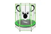 Genki Trampoline Rebounder Jumping Gym Equipment Home Outdoor Fitness Kids Exericise with Safety Enclosure Net 55"