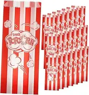 LABRIMP Popcorn Wrapping Bag 50pcs Paper Popcorn Box Cookie Cake Candy Box Snack Treat