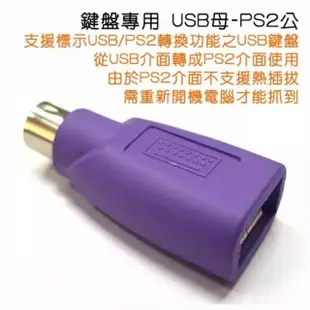 【Ainmax 艾買氏】USB 轉 PS/2 PS2鍵盤 滑鼠 轉接線(隨插即用 免驅動程式 適用 鍵盤 滑鼠 條碼機 12-012)