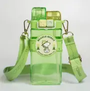 MACU & SNOOPY Beagle Scout Cross Body Water Bottle Plastic Tumbler 16 oz Taiwan