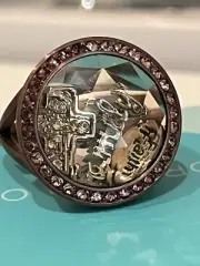 Origami Owl Ring (Chocolate)size 8 Locket With Charms