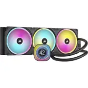 Corsair CW-9061009-WW iCUE LINK H170i LCD Liquid CPU Cooler with 420mm Radiator, QX120 RGB Fan