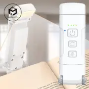 Book Light with Timer USB Rechargeable 3 Colors & 5 Brightness Reading Light Cli