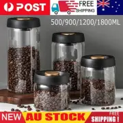 Vacuum Storage Bottle Empty Glass Airtight Container Coffee Beans Sealed Jar