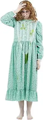 Smiffys 81005 Exorcist, Regan Costume, Women, Green, S-UK Size 08-10