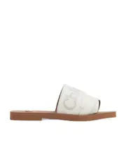 Chloé Woody Flat Mules 35,36 White