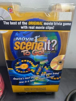 Scene It? Movie 1st Edition To Go! DVD Game, New, Sealed, Mattel