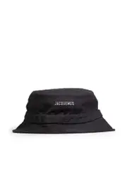 Black Logo Hardware Bucket Hat