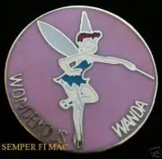 WONDEROUS WANDA NOSE ART HAT PIN UP FAIRIES WW2 FAIRY US NAVY AIR FORCE MARINES