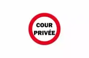 Sticker Adhesive Signalling Plate Door Panel Yard Privee