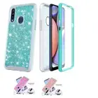 For Samsung Galaxy A20S Full Body Glitter Sparkle Phone Case Built In Screen