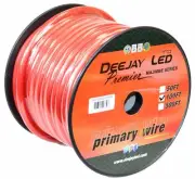 Deejay LED TBH4100REDCOPPER 4 Gauge 100ft Red Pure Copper