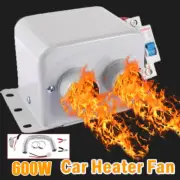 12V 600W Car Heater Portable Electric Heating Fan Defogger Defroster Demister US