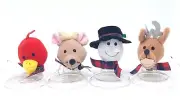 1997 Snowden & Friends Plush Finger Puppet Complete Set of 4 Target Frito Lay