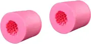 COHEALI 2 Pcs Cake Mold Cake Mousse Circle Loom Bands Bakeware Edible Glitter for Drinks Cookies Reusable Number Candy Molds Cookie Cupcake Boxes Clay Beads Cupcake Carrier Muffin Tin Pink