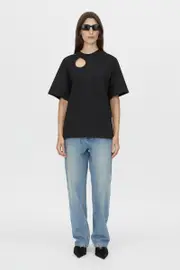 Pablo Cutout Oversized Tee in Black - C&M |CAMILLA AND MARC® Official