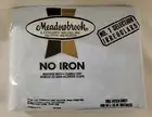 Meadowbrook Irregular No-Iron Full Size Fitted Bottom Sheet Baby Dusty Blue NOS