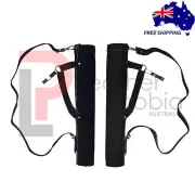 Genuine Cowhide Suede Leather Quiver Handmade Black Back Quiver Arrow Holder