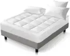 Double Mattress Topper, Pillowtop Toppers Washable Hypoallergenic Underlay Mat P