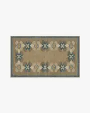 90' x 150' | Machine Washable Runner Rug | Kid & Pet Friendly | Indoor Rug | Aster Soft Blue Re-Jute Rug | Ruggable