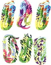 PEPLAYTAL 6Pcs Colorful Parrot Swing Durable Cotton Rope Bird Climbing for Hamsters Birds Fun Activity for Climbing Chewing and Swinging