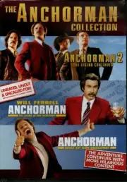 NEW The Anchorman Collection 1+2+ Ron Burgundy(DVD,2018,WS,R1)W.Ferrell-S.Carell