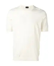 Drumohr Short-Sleeved Crewneck Knitted Jumper S,XL,4XL,L,XXXL,M,XXL White