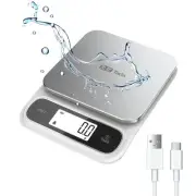 11lb Food Kitchen Digital Scale with 0.01oz/0.1g Precision IPX6 Waterproof, T...