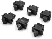 XYWHPGV 6pcs Push Button Turn Signal Light Indicator Control Switch Black for Motorcycle(382bc cde54 4e537 db342 3af2e 46425