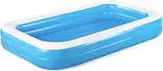 H2O GO 54150E H2OGO Rectangular Inflatable Set, 10ft x 18in | Above Ground Pool, Blue