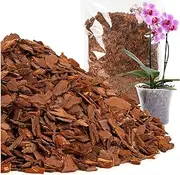Orchid Potting Mix Orchid Bark, 5 Quart Pine Bark for Potted PlantsMulch, Natural Orchid Fertilizer Potting Soil Media Has for Phalaenopsis, Dendrobium, Cattleya, and All Epiphytic Orchids