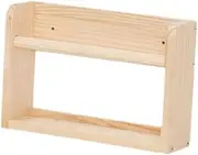 WeiLaiKeQi Wooden Floating Nursery Bookshelf Books Stand Photo Frame Holder Wall Shelf for Drawing Room, Wood 25x12x20cm