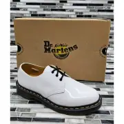 Dr. Martens 1461 White Patent Leather Women's Oxfords Size 9