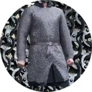 8 mm Riveted Chainmail Armor Mild Steel Chainmail Shirt LARP Reenactment
