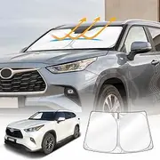 X-CAR Custom Fit Windscreen Sun Shade Compatible with Toyota Kluger 2021-2025 WindScreen Shade Foldable Sun Visor Protector Blocks UV Rays Keep Your Car Cooler