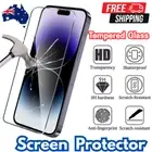 Tempered Glass Display Screen Protector Guard iPhone 16 15 14 13 Pro Max Plus