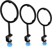 MUCKLILY 3Pcs Iron Laboratory Support Rings Set for Chemical Reactions and Filtrations Includes Essential Lab Equipment for Experiments