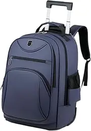[Vsenkes] Computer Backpack, Rolling Laptop Briefcase with Wheels, Wheeled Travel Bag, Suitcase,Trolley Business Cabin Bag