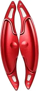 Car Steering Wheel Shift Paddles for Veloster I20 N 2018 KONA Avante Elantra N Line I30 Sedan Nline Car Steering Wheel Shift Paddle Shift Extension Rodd HTEOPOEKFR(Red)