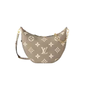 Louis Vuitton Loop Hobo Bicolor Monogram Empreinte Leather Dove Creme