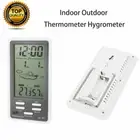 Digital LCD Temperature Humidity Meter Hygrometer Room Indoor Thermometer Clock
