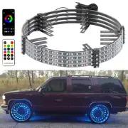 4x15.5" LED Wheel Ring Rim Light RGB Turn Signal Brake For Chevy Chevrolet Tahoe (for: Chevrolet)