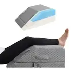 Adjustable Leg Elevation Pillows for Swelling Cooling Gel Memory Foam Wedge P...