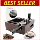 Space-Saving Espresso Knock Box and Professional Tamp Station for Home Baristas