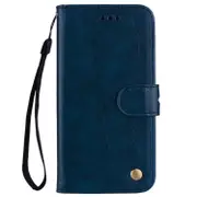 Business Style Oil Wax Texture Horizontal Flip Leather Case For Iphone Xs Max With Holder and Card Slots and Wallet